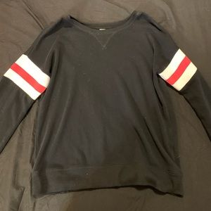 Black long sleeve with red stripe!                 Size: XL